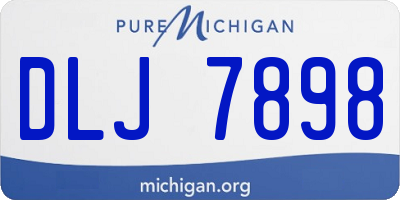 MI license plate DLJ7898