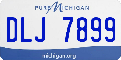 MI license plate DLJ7899