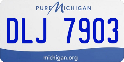 MI license plate DLJ7903