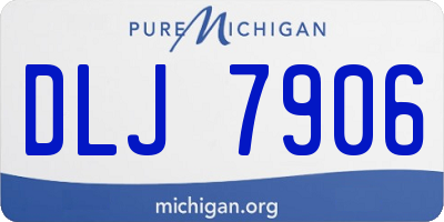 MI license plate DLJ7906