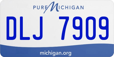 MI license plate DLJ7909