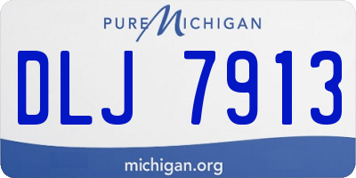 MI license plate DLJ7913