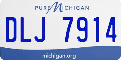 MI license plate DLJ7914