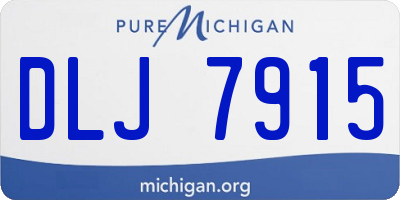 MI license plate DLJ7915