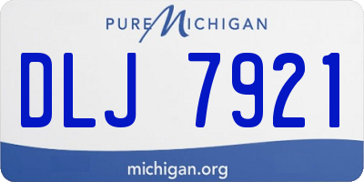 MI license plate DLJ7921