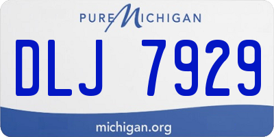 MI license plate DLJ7929