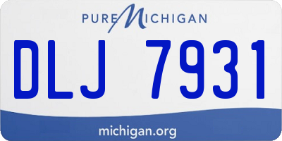 MI license plate DLJ7931