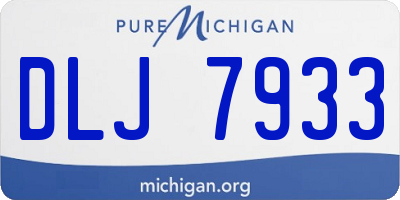 MI license plate DLJ7933
