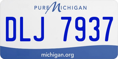 MI license plate DLJ7937