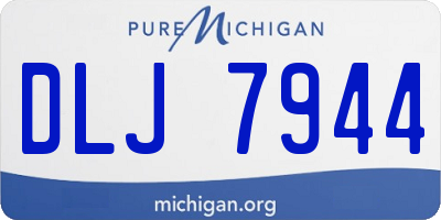 MI license plate DLJ7944