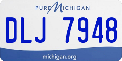 MI license plate DLJ7948