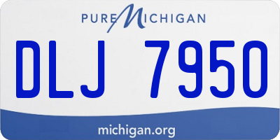 MI license plate DLJ7950