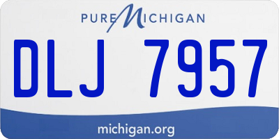 MI license plate DLJ7957