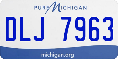 MI license plate DLJ7963
