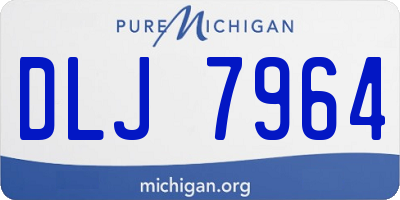 MI license plate DLJ7964