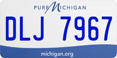 MI license plate DLJ7967