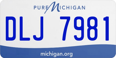 MI license plate DLJ7981