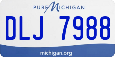 MI license plate DLJ7988