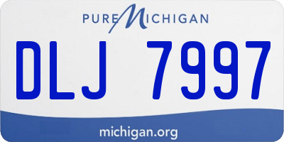 MI license plate DLJ7997