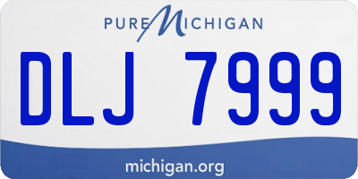 MI license plate DLJ7999