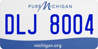 MI license plate DLJ8004