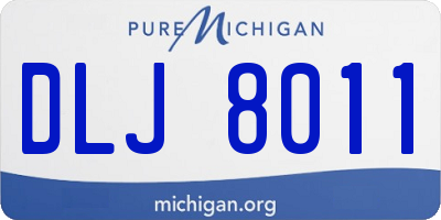 MI license plate DLJ8011