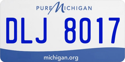 MI license plate DLJ8017