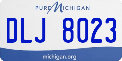 MI license plate DLJ8023