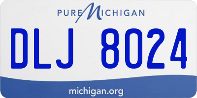 MI license plate DLJ8024