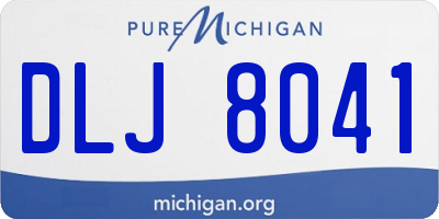 MI license plate DLJ8041