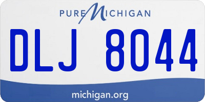 MI license plate DLJ8044