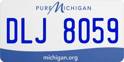 MI license plate DLJ8059