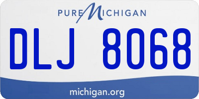 MI license plate DLJ8068