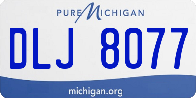 MI license plate DLJ8077