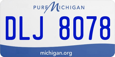 MI license plate DLJ8078