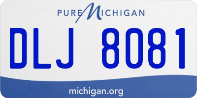 MI license plate DLJ8081