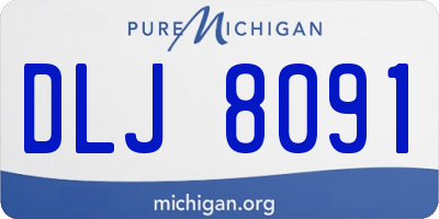 MI license plate DLJ8091