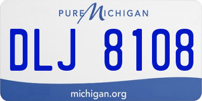 MI license plate DLJ8108