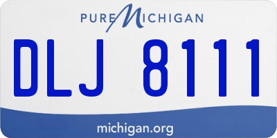 MI license plate DLJ8111