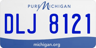 MI license plate DLJ8121