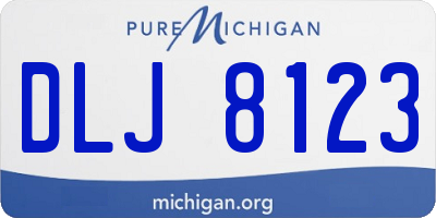 MI license plate DLJ8123