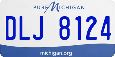MI license plate DLJ8124