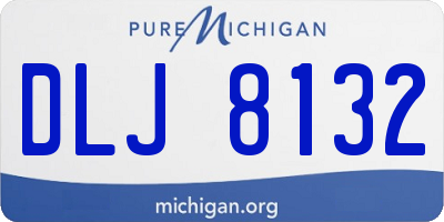 MI license plate DLJ8132