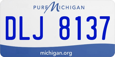 MI license plate DLJ8137