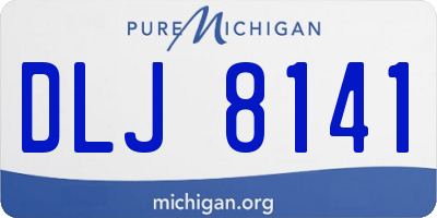 MI license plate DLJ8141