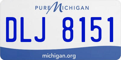 MI license plate DLJ8151
