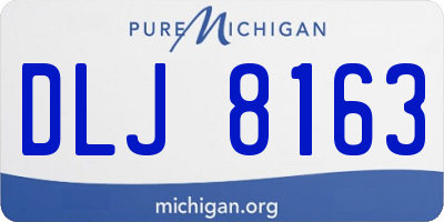 MI license plate DLJ8163