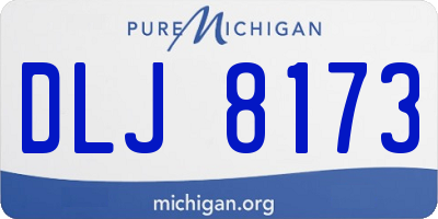MI license plate DLJ8173