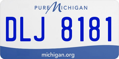 MI license plate DLJ8181