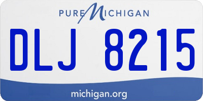 MI license plate DLJ8215